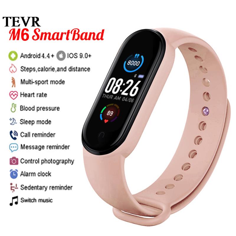 For Xiaomi Samsung M6 Smart Band Global Version My Band 6 Fitness Tracker Blood Pressure Smartband Sports Bracelet PK Band 6