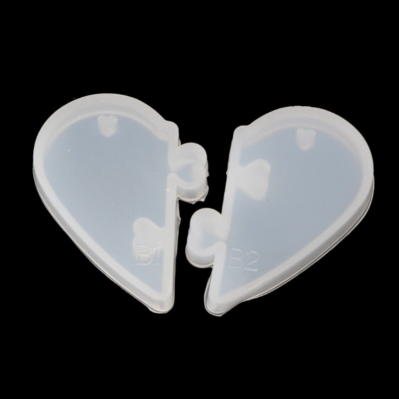 2 pezzi serrature a cuore per gli amanti ciondolo stampo in silicone liquido strumenti per gioielli in resina epossidica fai-da-te