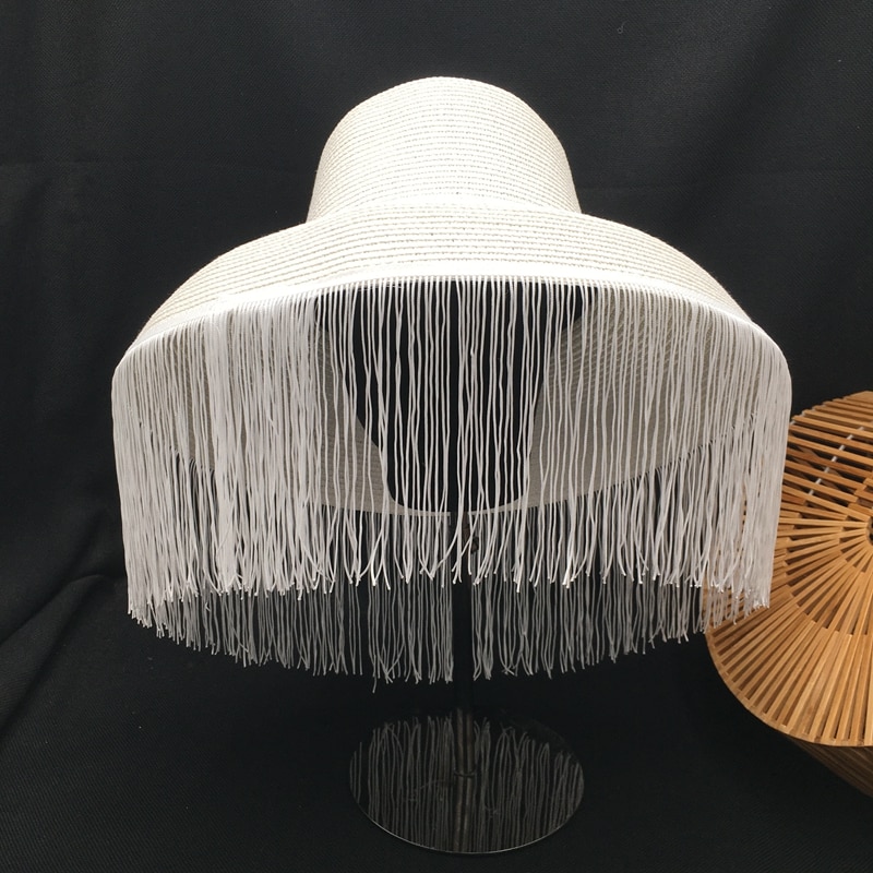 Chapeaux noirs avec pompon pour femmes, grand eaves de scène, petit chapeau de soleil et mystère du visage, spectacle de
