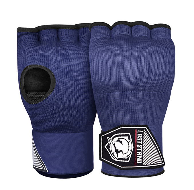 Boksen Hand Wrap Binnenhandschoenen Half Vinger Gel Bokshandschoen voor Muay Thai MMA Kickboksen Vechtsporten Ponsen Snelheidszak Training: Blauw