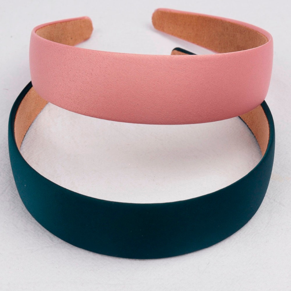 1PC Plastic Canvas Wide Headband Hair Band Headwear Solid Hair Accessories For Women