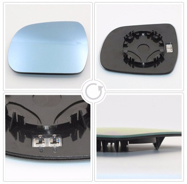 For KIA Sorento Side View Door Mirror Blue Glass With Base Heated 1 Pair