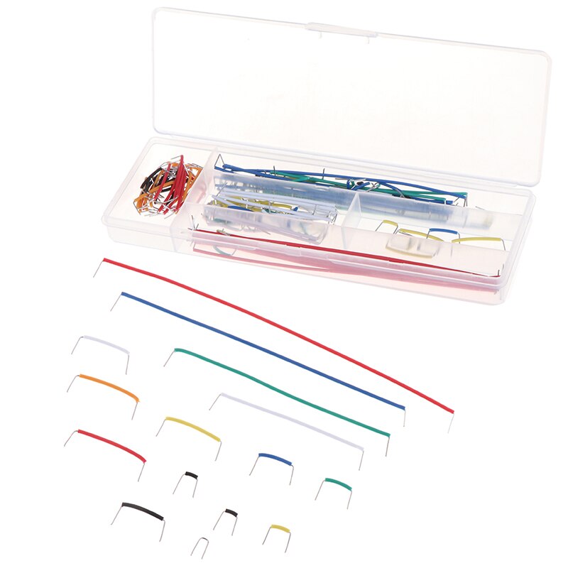 140pcs/set Solderless Breadboard Jumper Cable Wire Kit Diy Shield For Arduino With Box