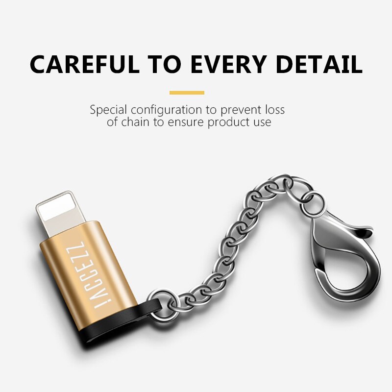 !ACCEZZ Lighting OTG For Apple to Micro USB Adapter For iPhone 11 Pro Max X XS 7 Data Sync Charger Microusb Male 8Pin Connector