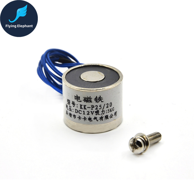 P25/20 Holding Electric Magnet , Lifting 5KG Solenoid Electromagnet DC 3V 5V 6V 12V 24V