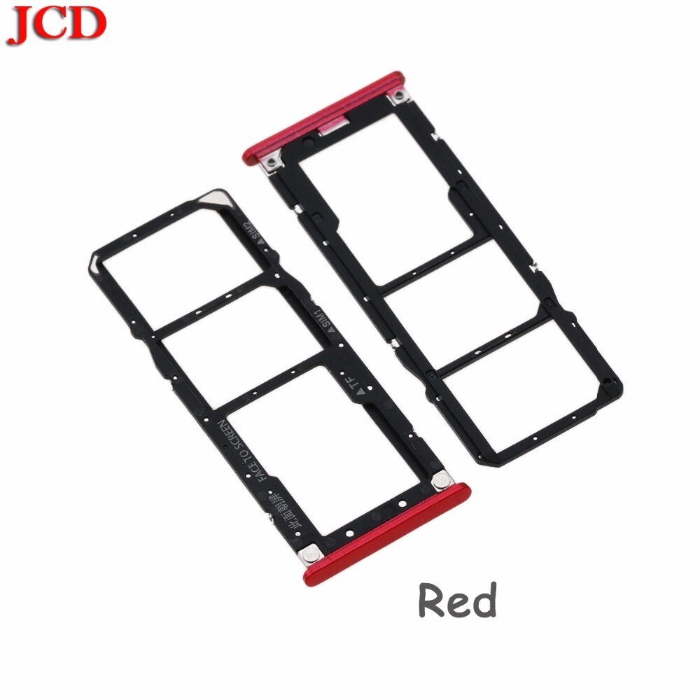 JCD SIM Kaart Lade Socket Slot Houder Adapters Onderdelen voor Xiaomi voor Redmi 6 Pro SIM 1 & SIM 2/TF Kaart Lade Adapters