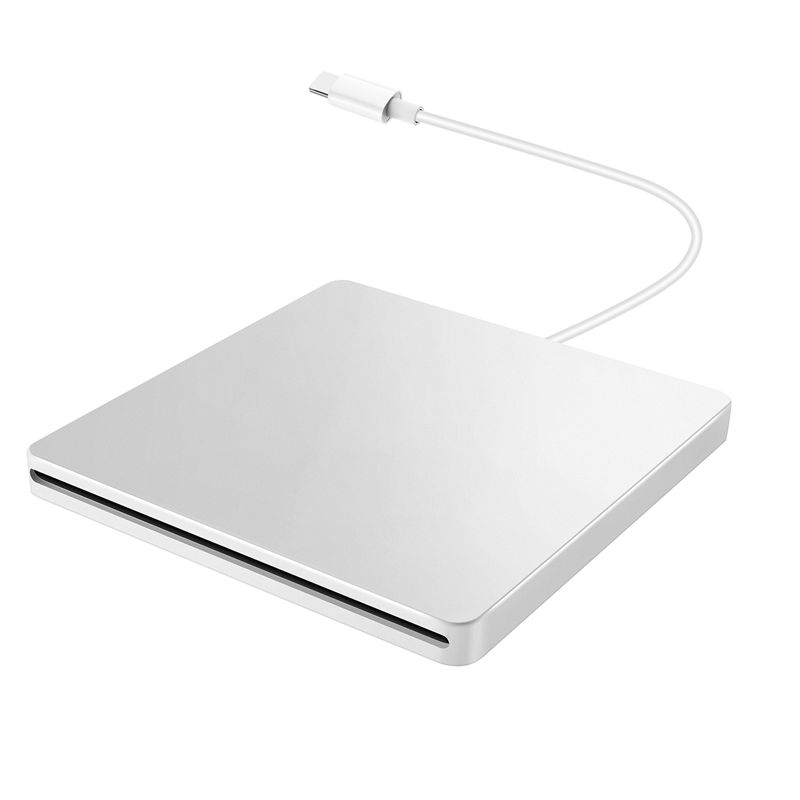 FEDI-USB External CD/DVD Drive Type C Portable Drive-Free CD Movies Players For Laptop PC Windows Mac: Default Title
