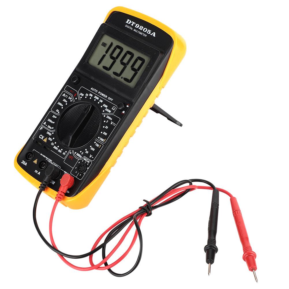 DT-9205A Handheld LCD Digital Multimeter profesional AC/DC Volt Ampere Ohm Kapazität Hz Tester Elektrische Instrument