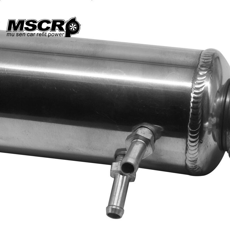 Universal Aluminum Racing Oil Catch Can/tank Radiator Breather Tank Kit Reservoir Can
