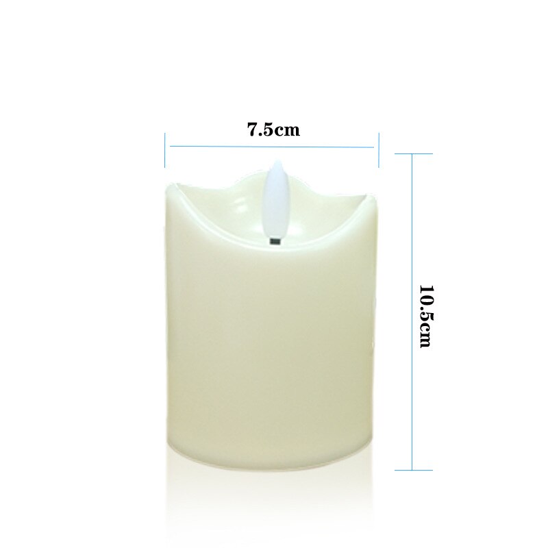 Pack of 3 Realistic Warm White Flickering LED Candles With Remote,Flameless Christmas For Wedding Birthday Decoration