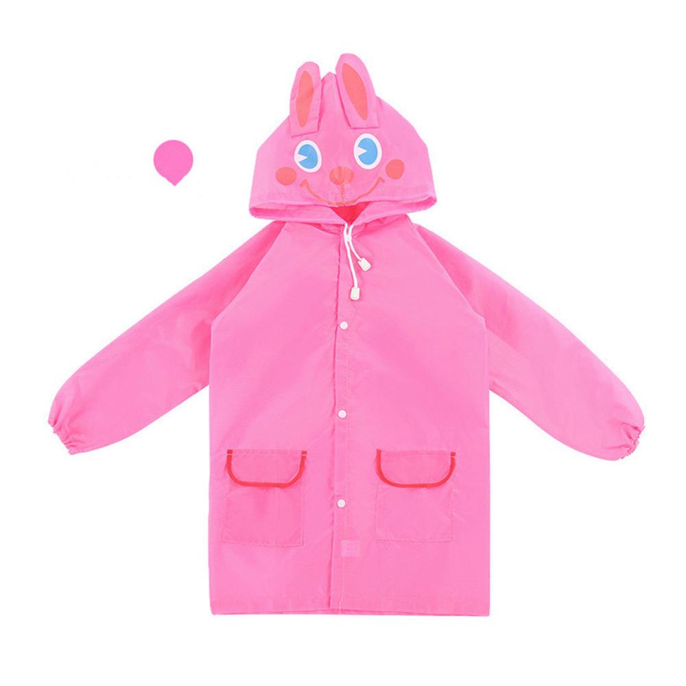 Cartoon Dier Stijl Waterdicht Kids Regenjas Voor Kinderen Regenjas Regenkleding Regenjas Student Dier Stijl Regenjas: Roze