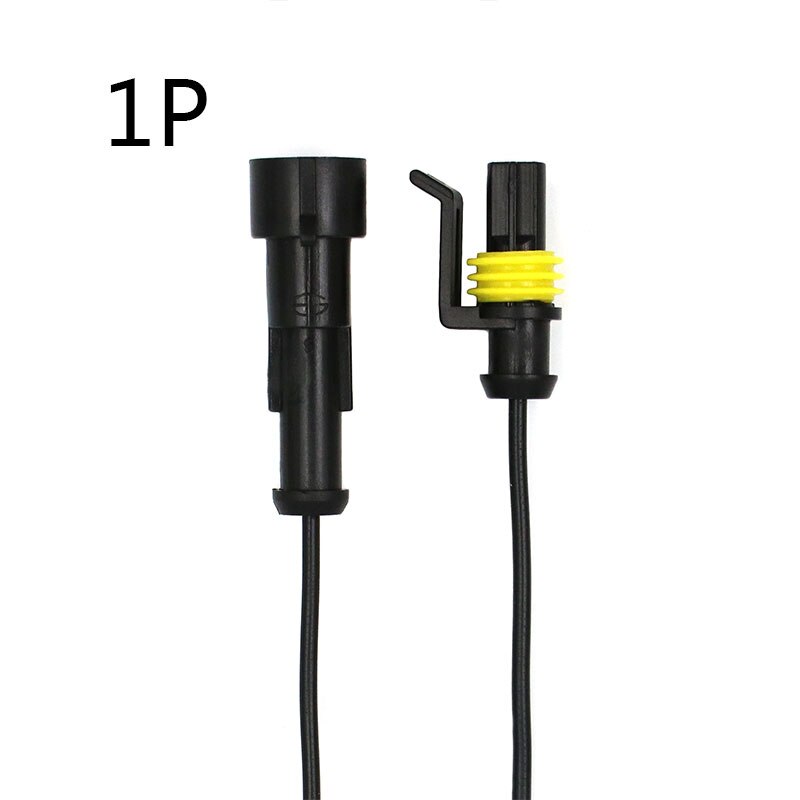1 set AMP 1 P 2 P 3 P 4 P 5 P 6 P Way Waterdichte Elektrische Auto Connector man Vrouw Plug met Draad kabelboom voor Auto Motorfiets: 1P