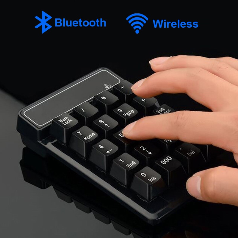 2.4GHz Mini USB Wireless Numeric Keypad 19 Keys Number Pad Numpad Receiver For Accounting Windows XP/7/ 8 Laptop PC Computer