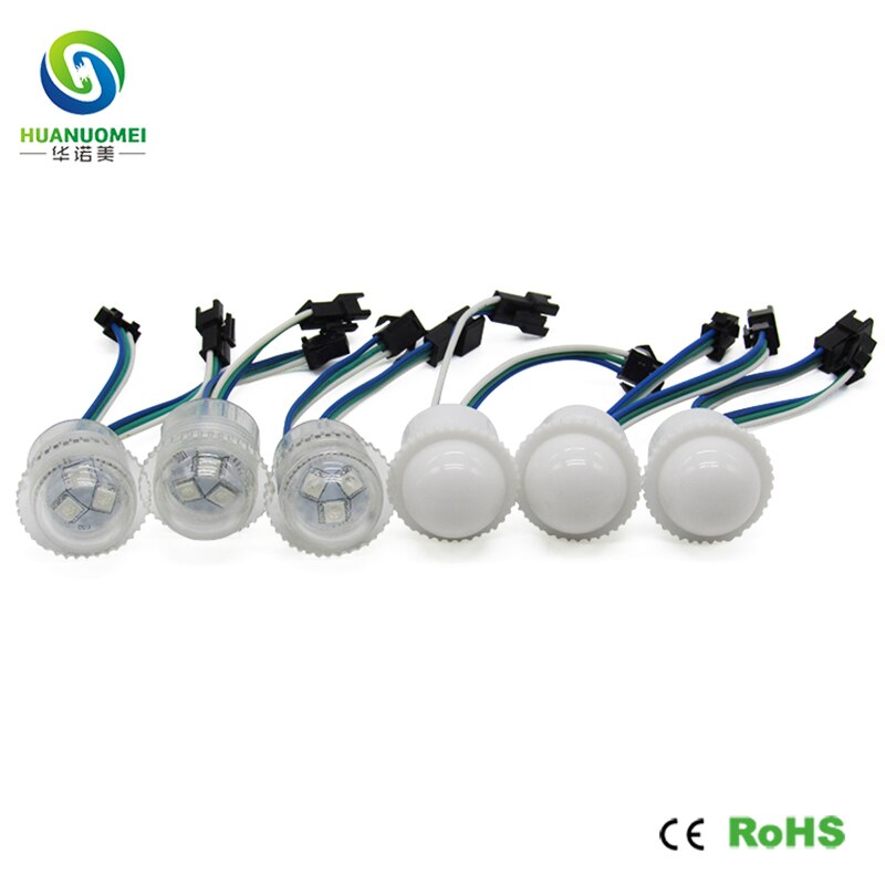 Høy lysstyrke 5050 smd 26mm 3 lysdioder  ip65 rgb ledet piksel  ws2811 vanntett ledet modul lys bokstav juledekorasjon digital 12v