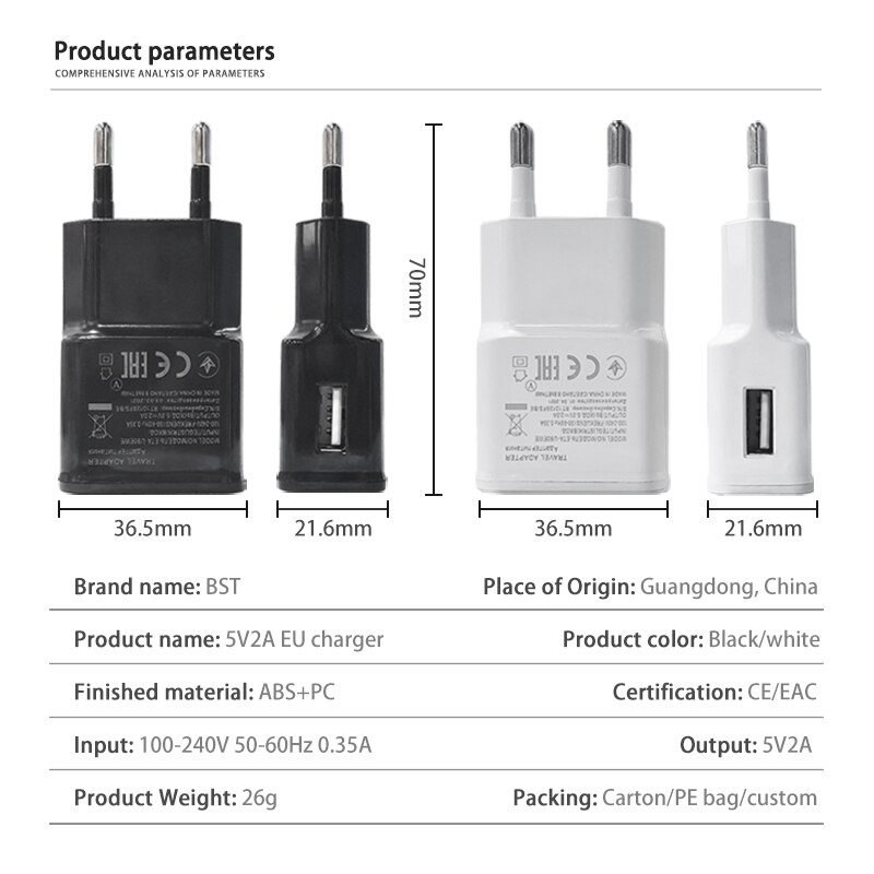 20 Teile/los 2in1 USB Ladegerät Adapter mit Typ C Usb Kabel Für Samsung S8 S9 S10 9V 1,67 A adaptive Schnelle Lade USB Ladegerät