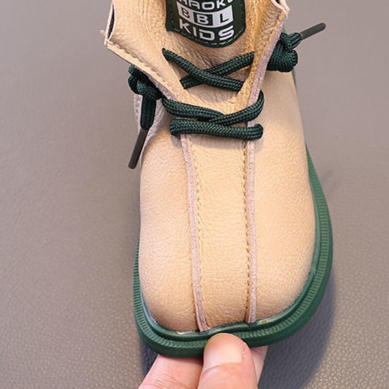 Zapatos de otoño para niños pequeños, botas cortas cómodas de fondo suave, estilo británico, de , de 1 a 6 años,
