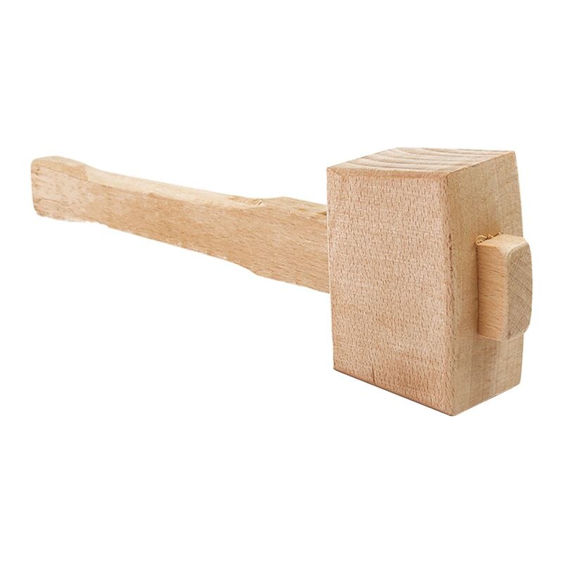 Mazo de madera de carpintero sólido de haya, 250mm, mango de martillo, herramienta para carpintería