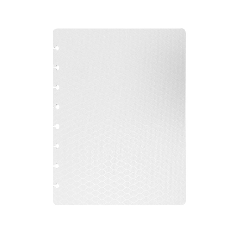 Fromthenon  a5 disc ring discbound notitieboek omslag voor talia happy planner accessoires paddenstoelgat scrapbooking briefpapier: Fw wit