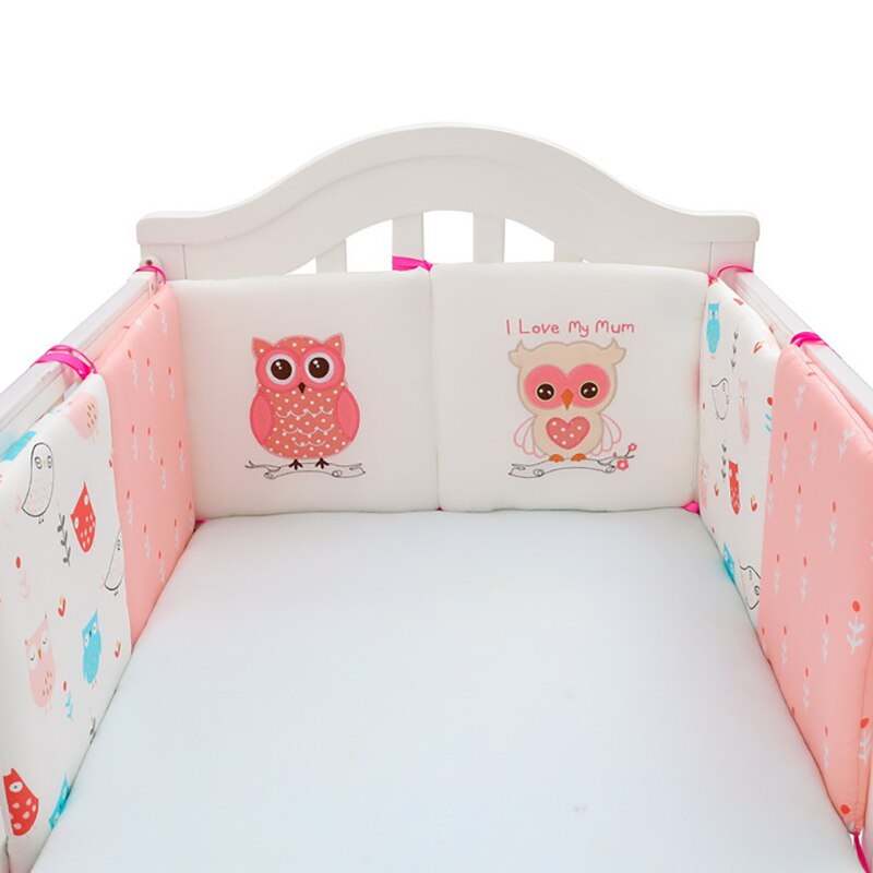 6 Pçs/set Bebê Dormindo Cama Crib Bumpers Almofada almofada Almofada Proteção de Segurança Crianças Berço Cama Encosto Macio Anti-colisão Bumper