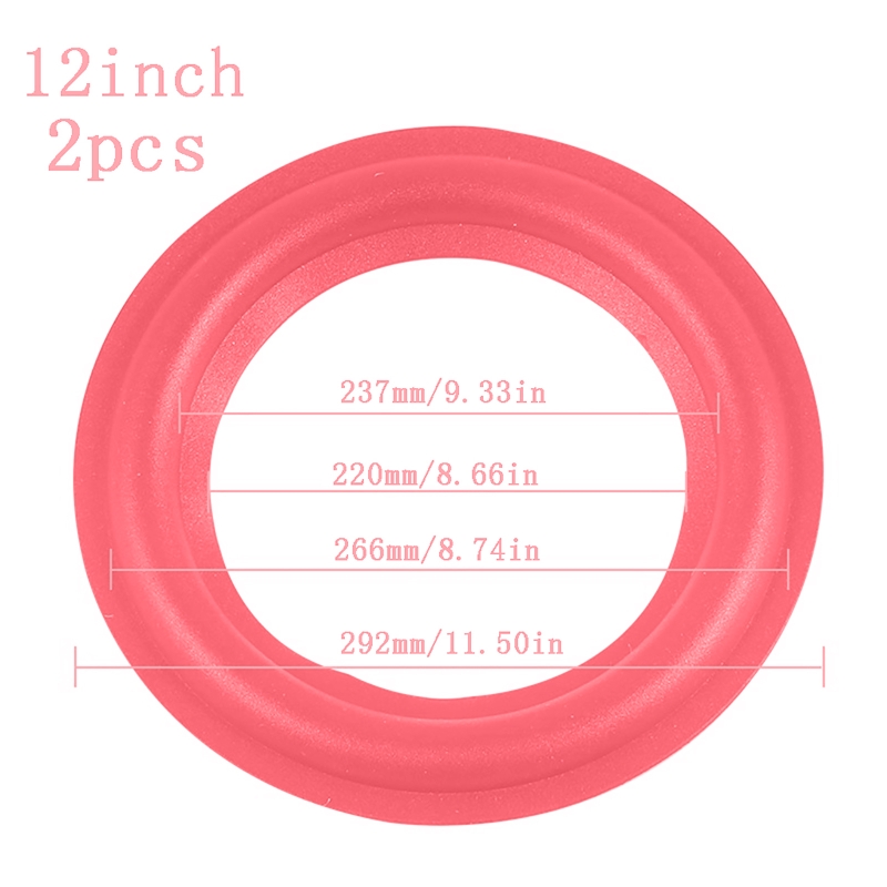 1 Paar Rode Luidspreker Schuim Surround Luidspreker Schuim Surround Luidspreker Reparatiesets: WHITE