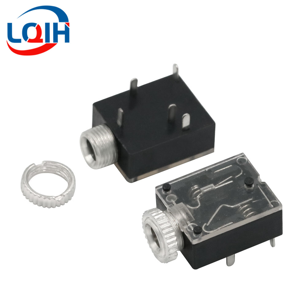 10 Uds 2,5 3,5 MM conector para auriculares Audio Video hembra conector estéreo de doble canal conector estéreo montaje en Panel de soldadura PJ-210B PJ-392: Verde