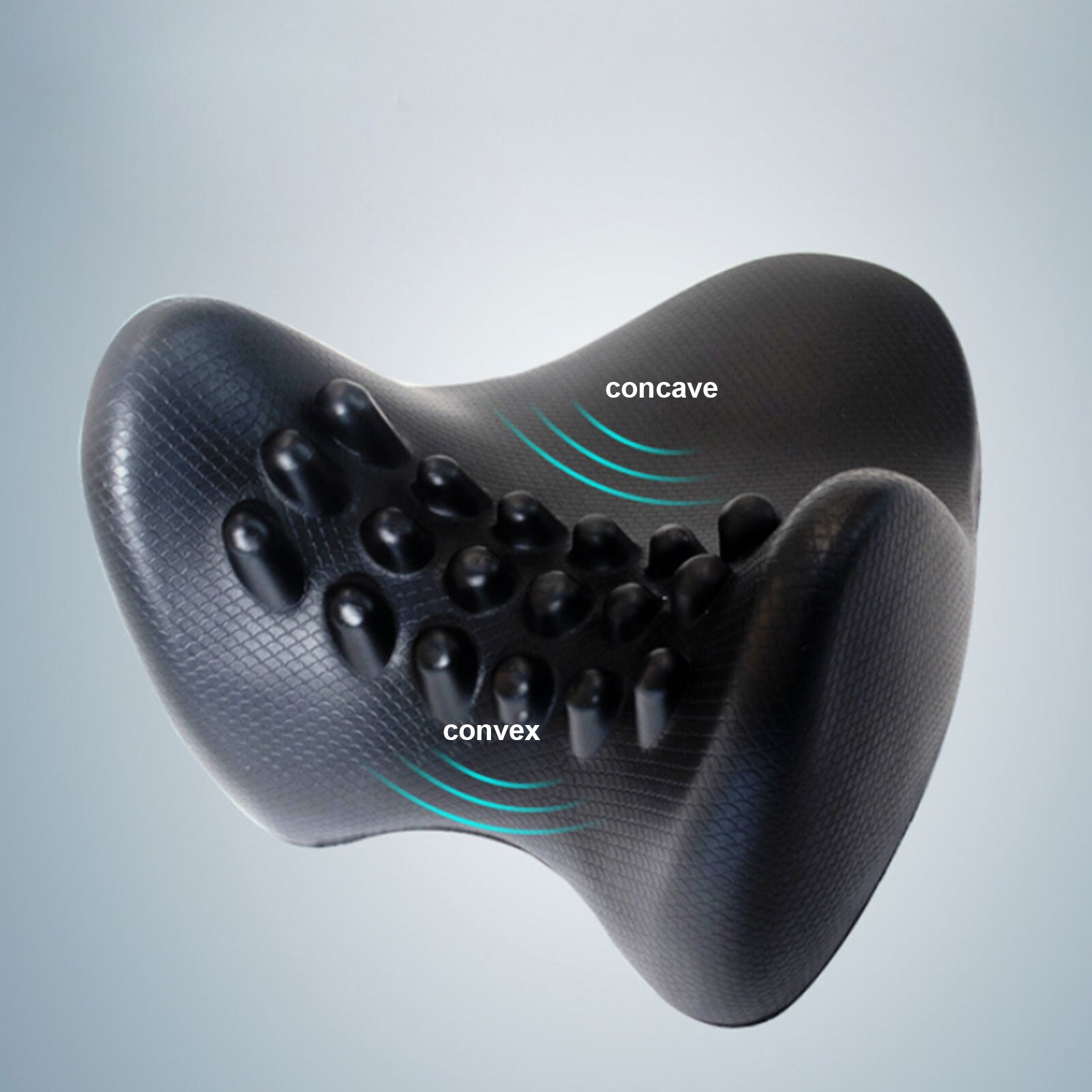 Almohada de masaje Cervical, cojín de tracción Cervical portátil para aliviar el dolor de cuello y hombros