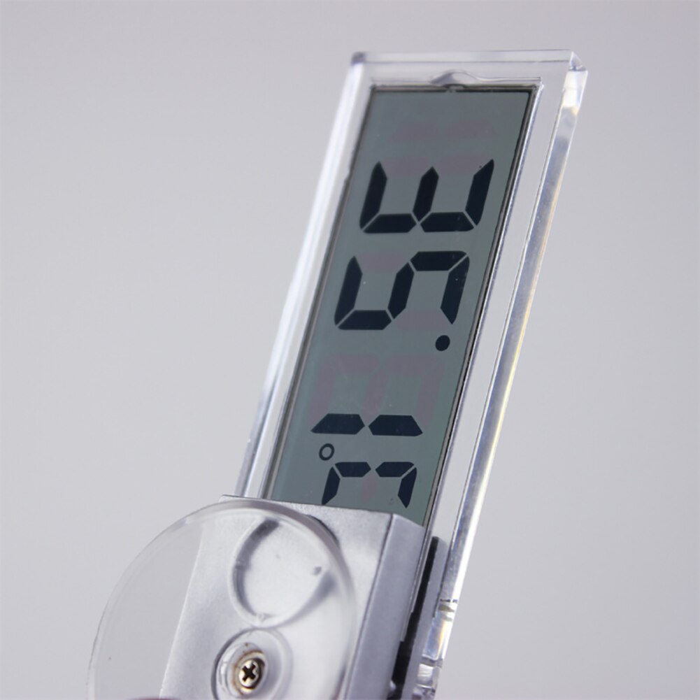 Auto Voertuig Zuignap Elektronische Digitale Transparant Lcd Display Thermometer Auto/Indoor Digitale Thermometer Met Zuignap