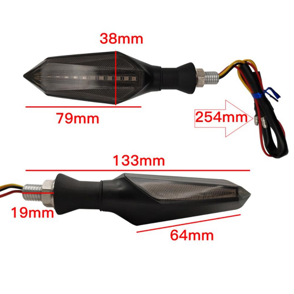 Motorfiets Richtingaanwijzer Lamp Universele 12V Dubbelzijdig Richting Licht Led Hoge Licht