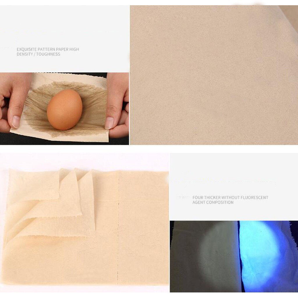16pcs Roll Paper Tissue Paper Roll 4 Layer Thickened Household Paper toilet paper rolls pack rolling paper D402