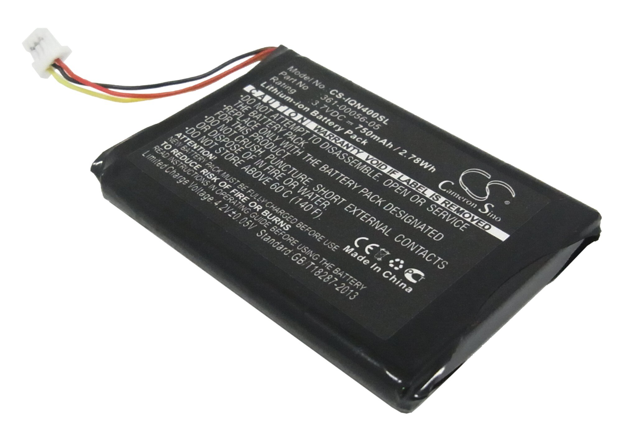 Bateria de cameron sino 750mah para garmin nuvi 40 nuvi 40lm nuvi 52 nuvi 52lm nuvi 56lmt nuvi 68lmt, 361-00056-05 361-00056-11