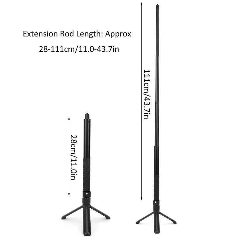 Statief Voeten Handvat Grip Selfie Stok Folding Tripod Stand Met Uitgebreide Pole Voor Insta360 Een/X Camera Mini Statief benen