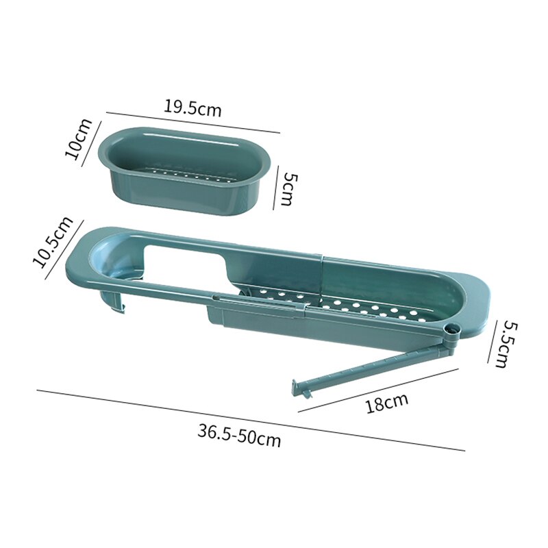 Telescopische Gootsteen Plank Keuken Zeep Spons Gootsteen Rek Wastafels Houder Organizer Sink Opslag Mand Keuken Gadgets