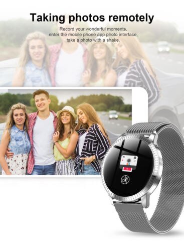 Waterproof Smart Watch Fitness Tracker Heart Rate Blood Pressure Mirror Wrist Smart Watch Unisex