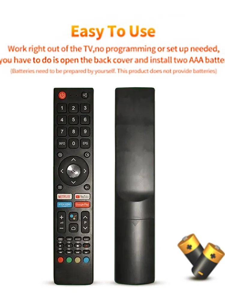GCBLTV02ADBBT Remote Control Replaced Fit for CHIQ TV Remote Controller: Default Title