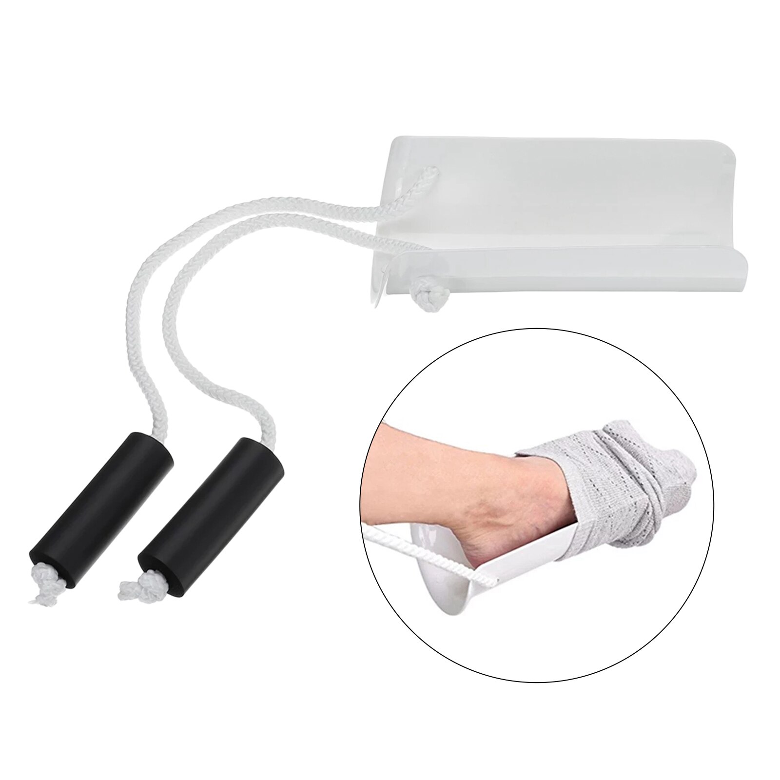Flexibele Sok Aid Apparaat Compressie Sok Helper Aids Tool Kit Met Antislip Foam Handvatten