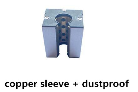 1PCS standard opening linear optical axis slider bearing SBR25UU/dust-proof pressure plate series/copper sleeve/straight circle: White