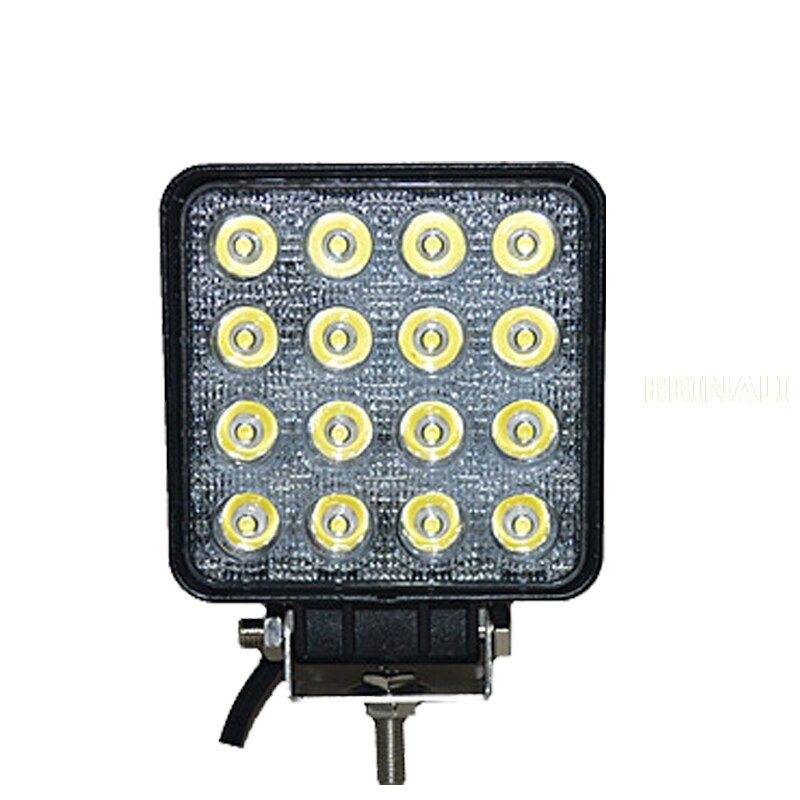 For CATERPILLAR CAT Excavator headlight LED light 24V Boom light super bright engineer lamp 24V Astigmatism 12V Excavator parts: 48W yellow