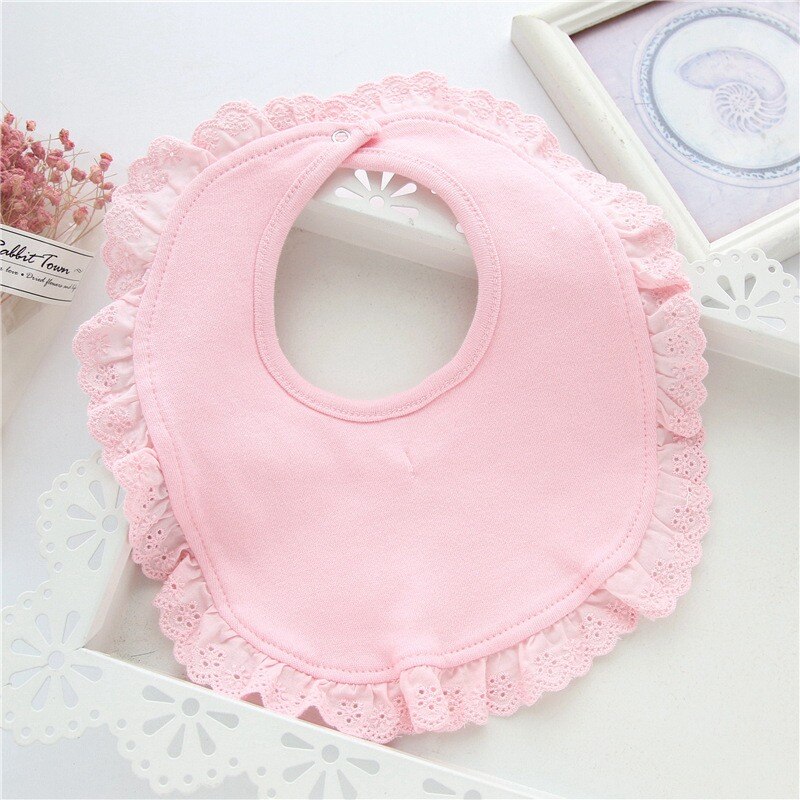 Bebê meninas babadores corton botão snap babadores algodão bonito laço babadores à prova dwaterproof água saliva toalhas