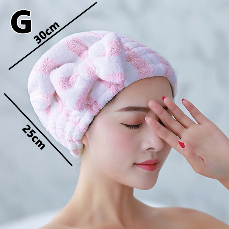 Microvezel Quick Haardrooginrichtingen Bad Spa Strik Wrap Handdoek Hat Cap Voor Bad Badkamer Accessoires: YELLOW