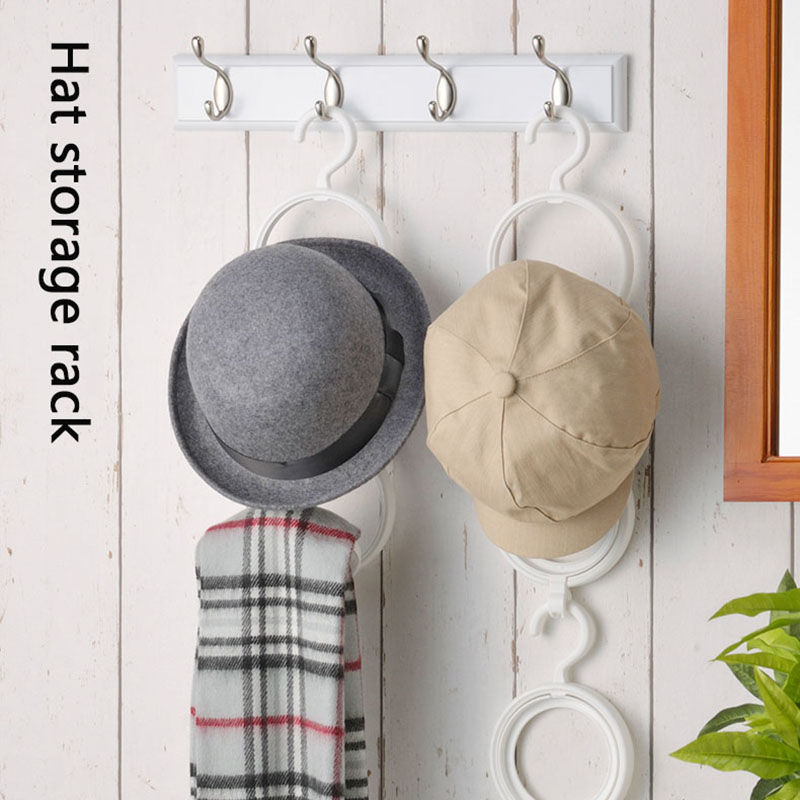 Anti-deformation Hat Storage Rack Foldable Combinable Nesting Anti-squeeze Multifunctional Hooks For Hats Scarves Tie