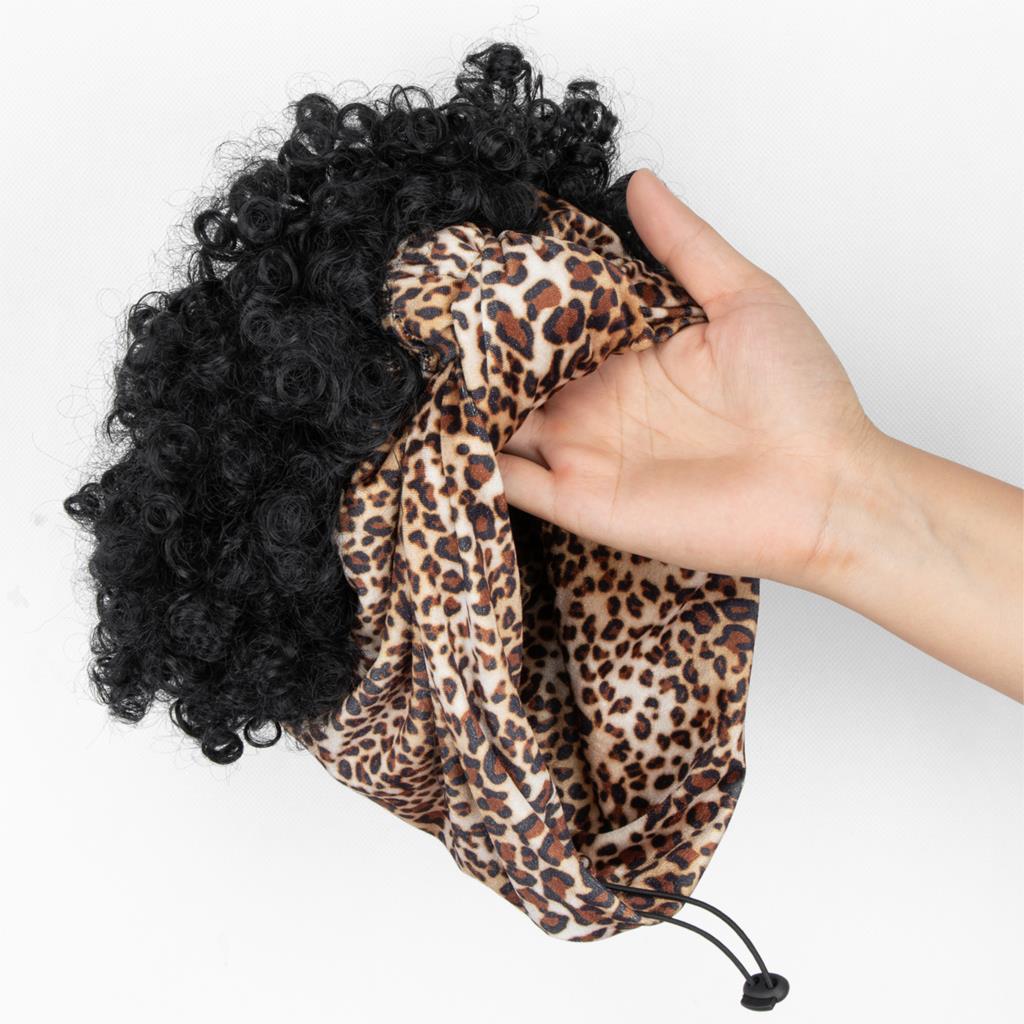 Kryssma-pelucas de diadema rizada para mujeres africanas, peluca sintética, nueva gorra de , peluca Afro rizada,