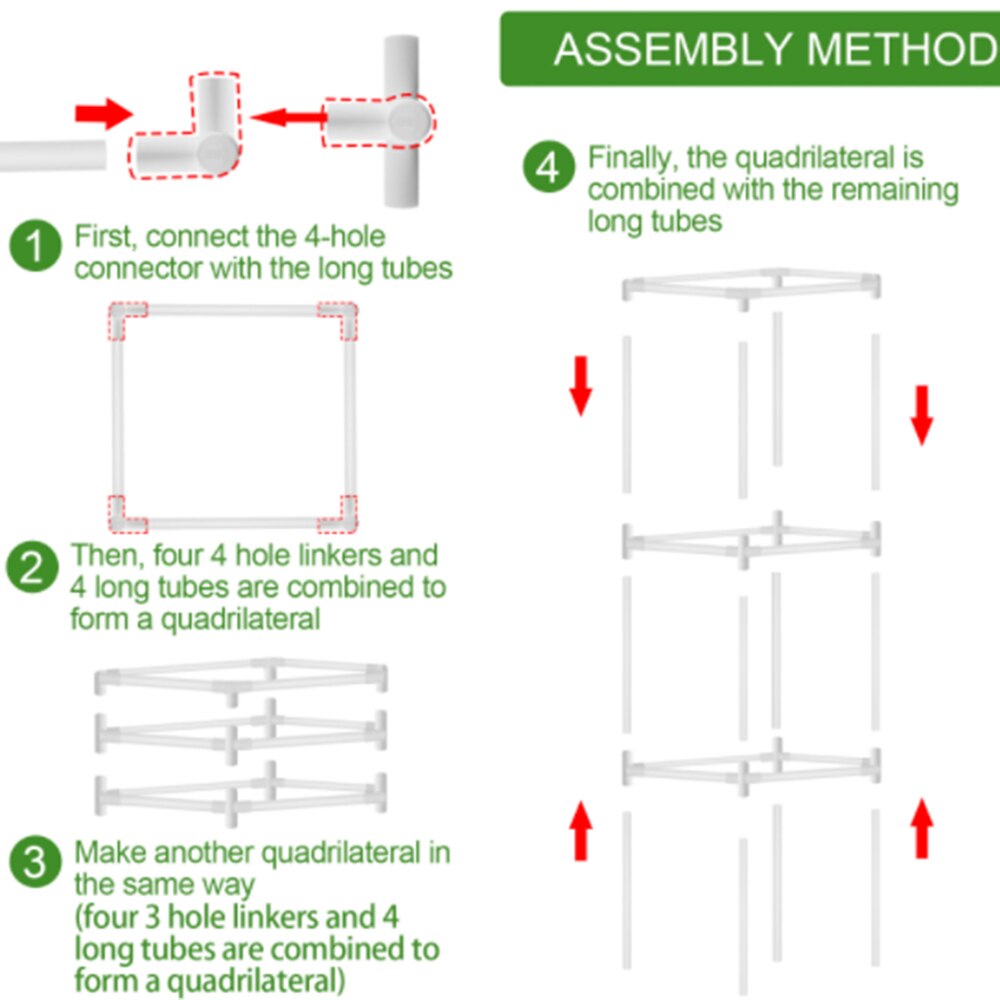 Plant Trellis Assembled Garden Stakes Plant Vegetables Climbing Vine Bracket for Grape Climbing Plants Connectors Plant Stakes