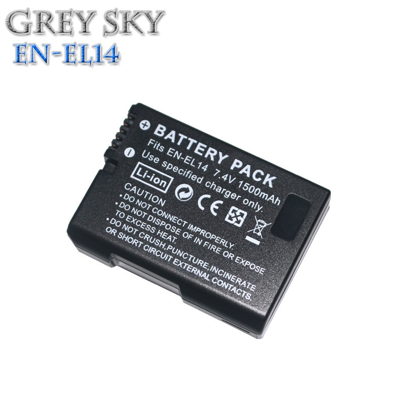 4 st 1500 mah en -el14 en-el14a enel 14 batteri för nikon  d3100 d3200 d3300 d3400 d3500 d5600 d5100 d5200 p7000+ lcd usb laddare