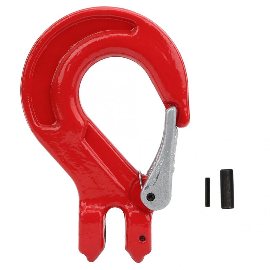 2 Ton Goat Horn Lifting Hook with Latch Alloy Steel Crane Hoist Hook for Ship Construction Rigging Hook Hoist Hook