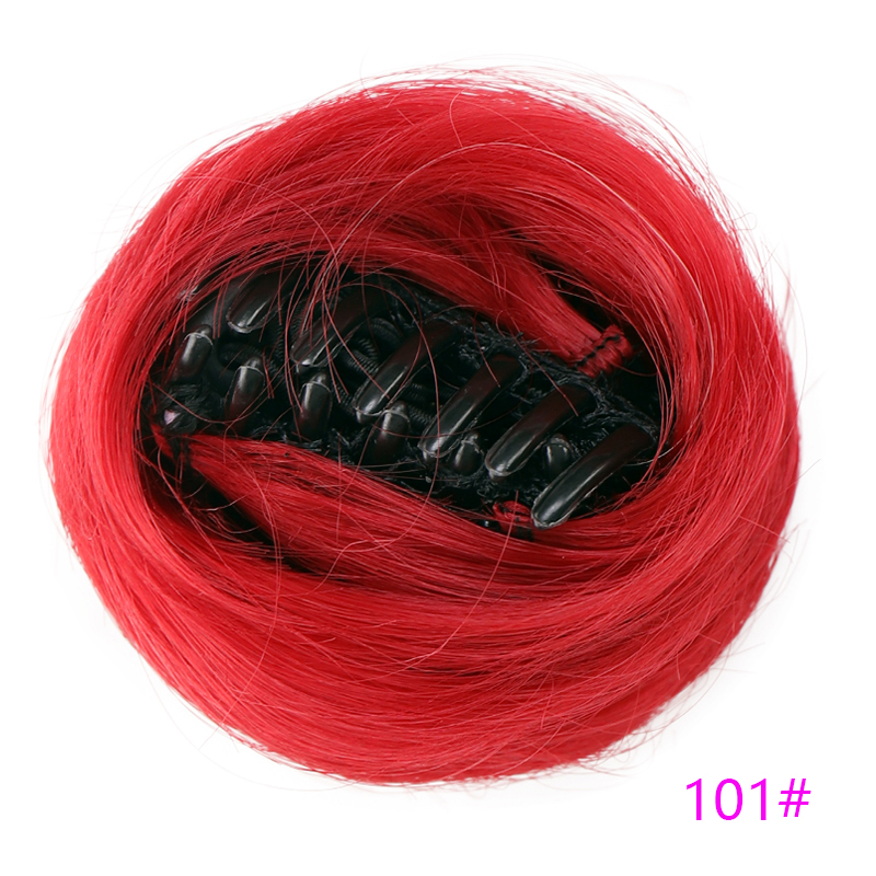 Women's Claw clip Hair Buns Synthetic Curly Chignon Ombre Claw Hair Messy Buns Updo claw Clip In Hairpiece For Women: #144