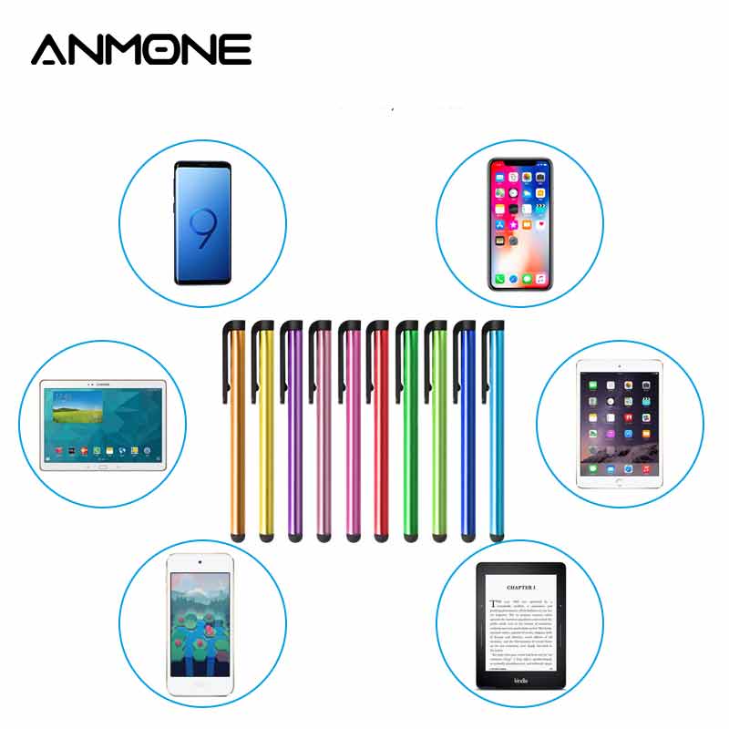 10pcs/lot Universal Stylus Pen Android Mobile Phone Capacitive Screen Touch Pen Writing Drawing for ipad Tablet PC Click Pencil