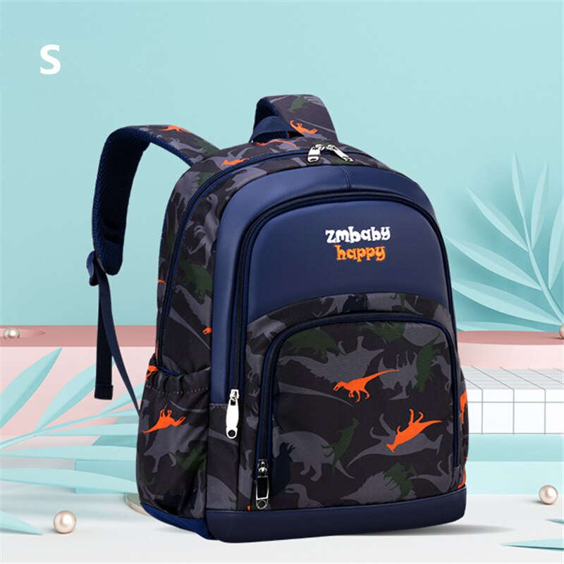Mochila escolar para niños, bonita mochila escolar para estudiantes, mochila impermeable impresa, bolsas de escuela primaria para adolescentes, bolsa escolar para niños y niñas: S blue 2