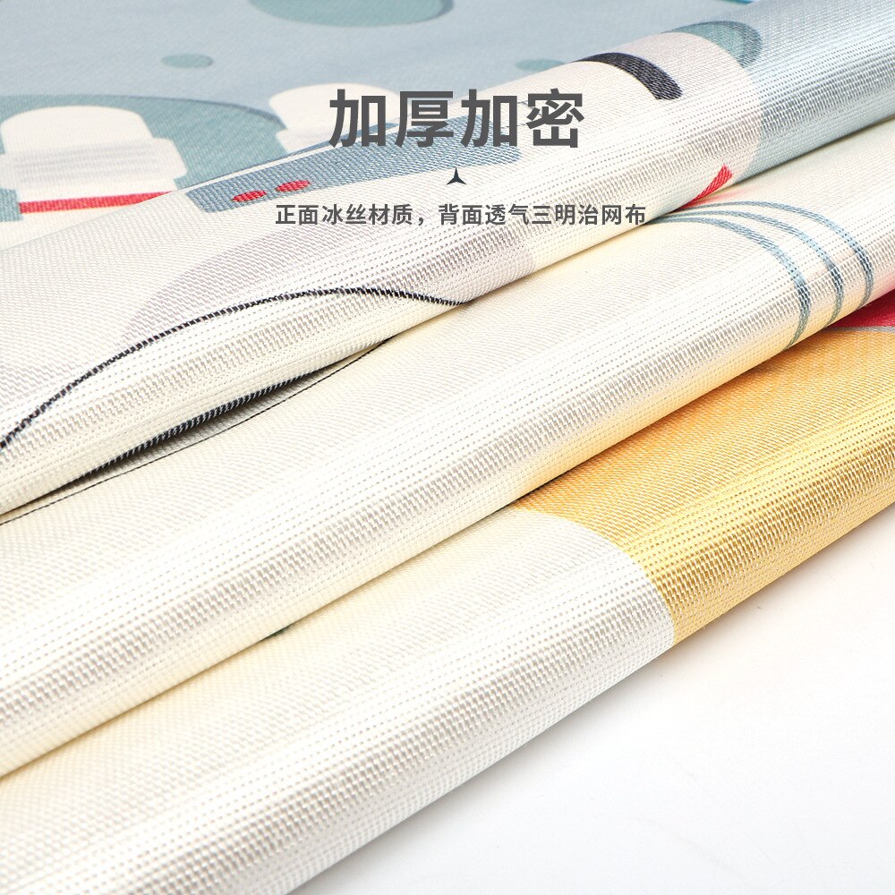Colchones de dibujos animados para bebés, colchoneta para dormir fresca, almohadillas de colchón transpirables, sábanas ajustadas de cuna para niños pequeños, BTN060