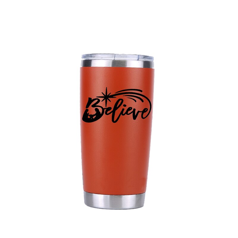 Kiitospäivä 30 oz juomalasia matka auto oluttuppi vesipullo tyhjiöpullot eristetty ruostumattomasta teräksestä termos kahvimukit: 20 oz oranssi