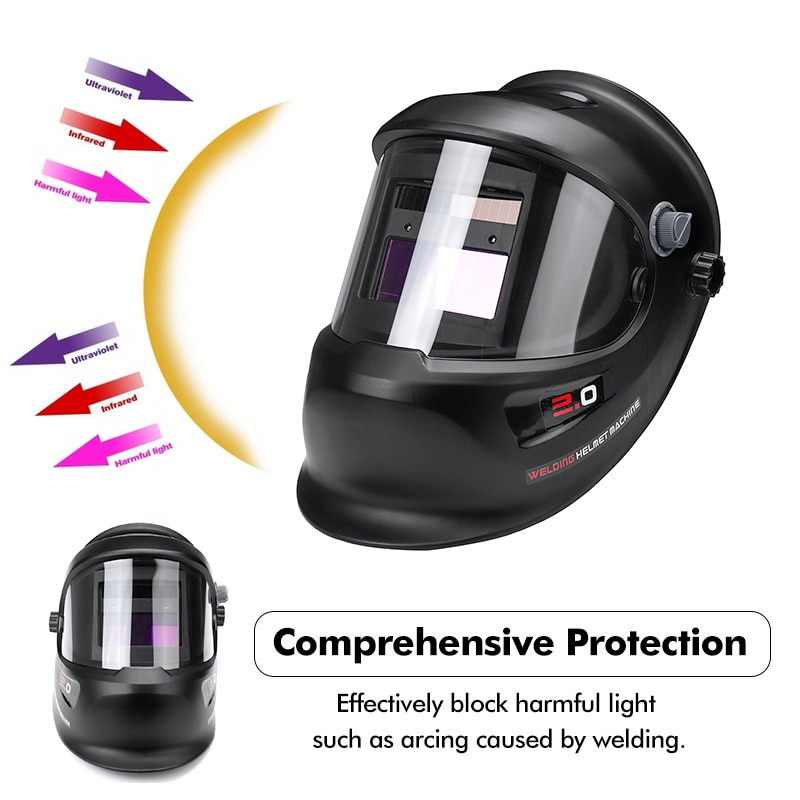 Big View Welding Mask Solar Power darkening TIG MIG MMA Welding Out Control Mask/Helmet/Welding Cap/Lens/Face Mask